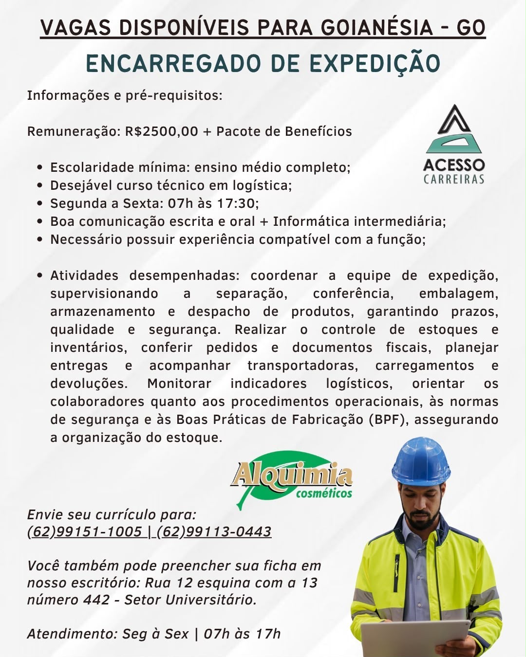 ENCARREGADO DE EXPEDIÇÃO
