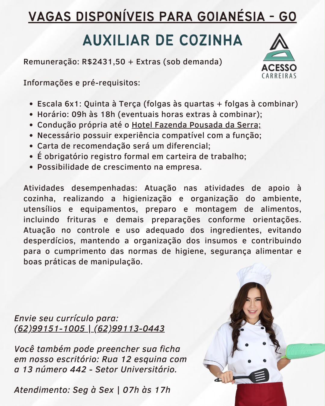 AUXILIAR DE COZINHA