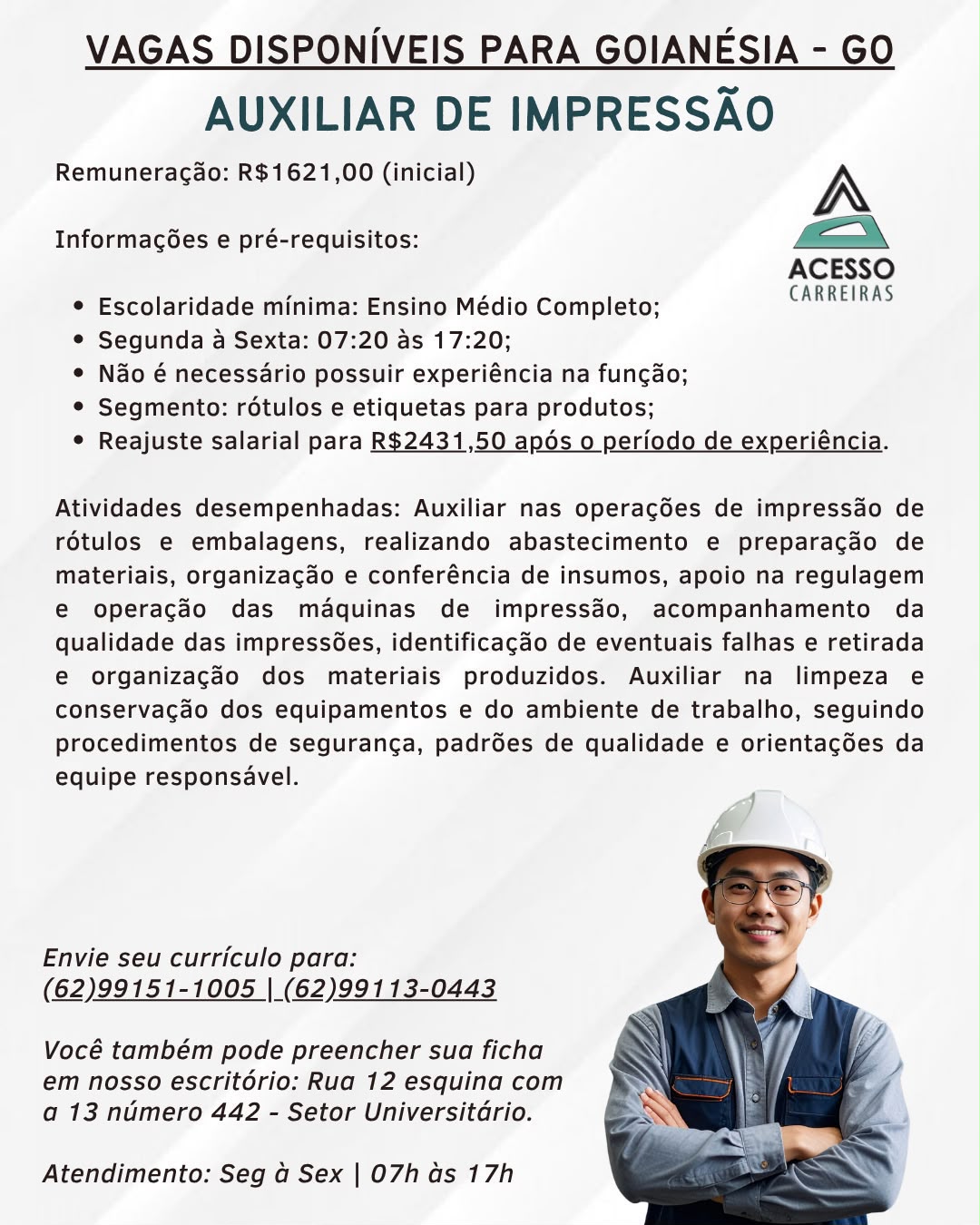 AUXILIAR DE IMPRESSÃO
