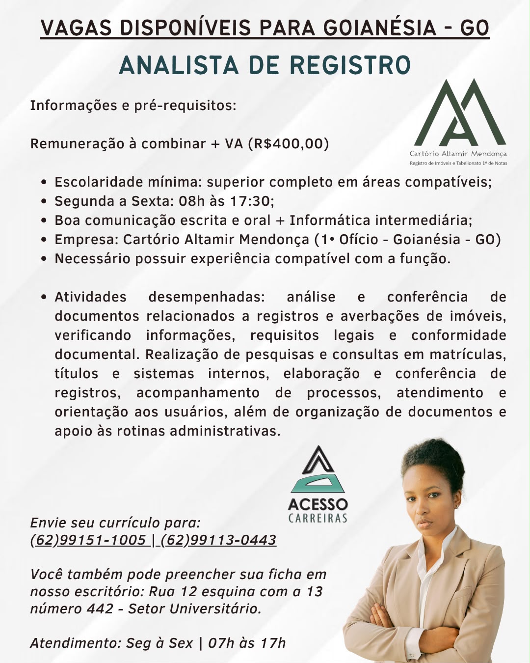 ANALISTA DE REGISTRO