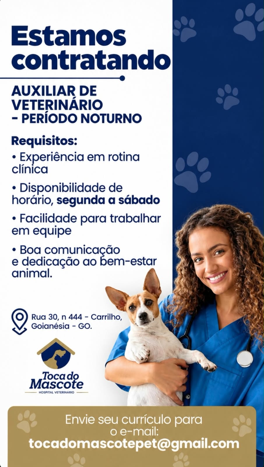AUXILIAR DE VETERINÁRIO - PERÍODO NOTURNO