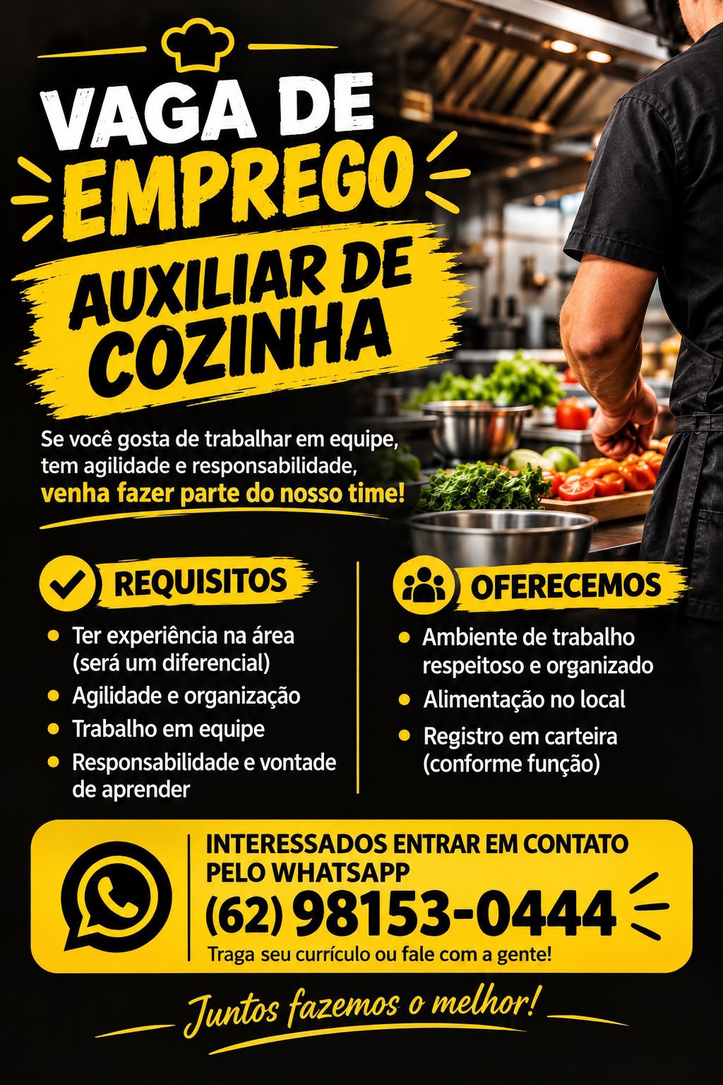 AUXILIAR DE COZINHA